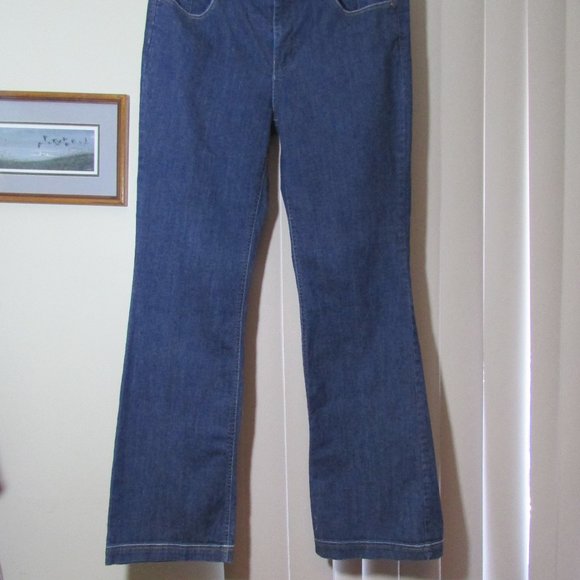 Z Cavaricci Hi Waist Embellished Boot Cut Jeans - Picture 3 of 10